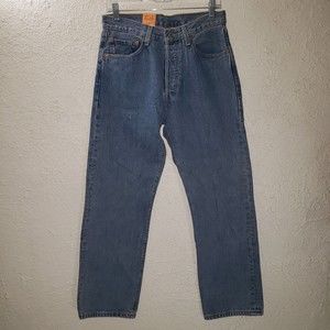 NWT Vtg Levi's 501 32x30 Deadstock Jeans 2000s Light-Medium Wash Straight Leg